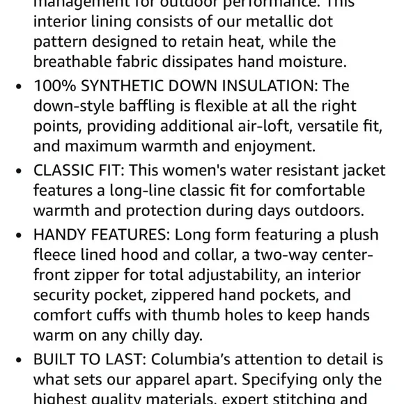 Columbia women’s coat - Picture 7 of 8